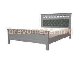 ГРАЦИЯ Кровать из массива 1600 (Серый шифер/Антрацит) | подробнее ГРАЦИЯ Кровать из массива 1600 (Серый шифер/Антрацит) | фото